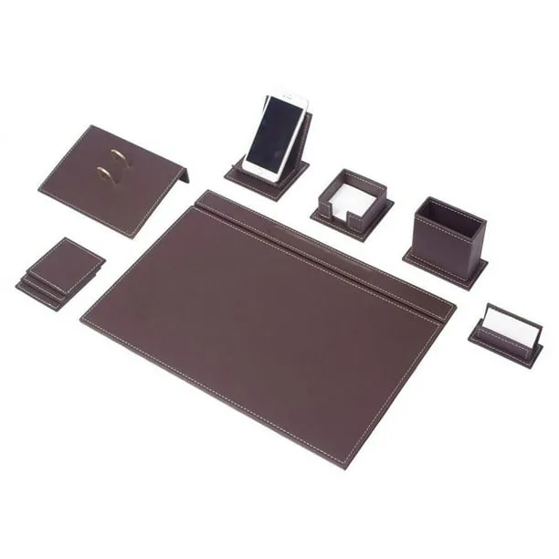 Leather Desk Set Desk Office Accessories Office