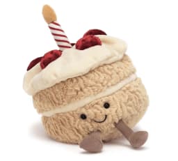Jellycat Amuseables Birthday Cake Stuffed Toy Six - Thumbnail 3