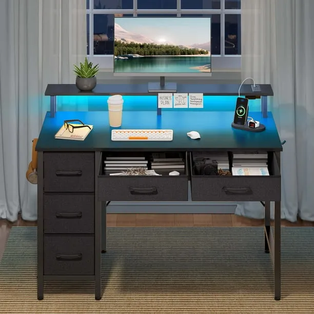 Greenstell 39 Inch Computer Desk with Monitor