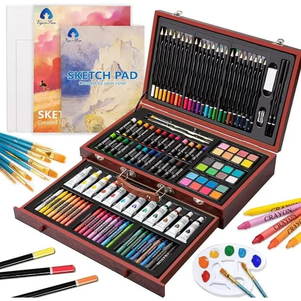 Art Supplies 129 Piece Art Kit for Beginners Teens