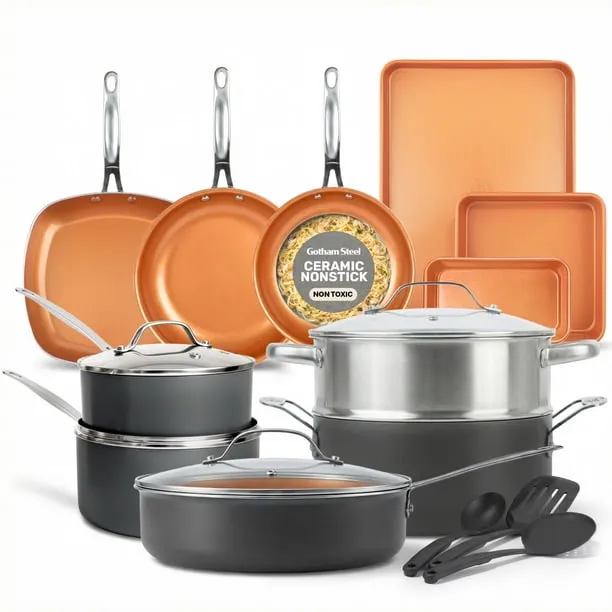 Gotham Steel True Value 20 Pc Ceramic Pots and