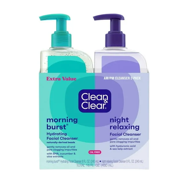 Clean and Clear Day and Night Face Cleansers 2