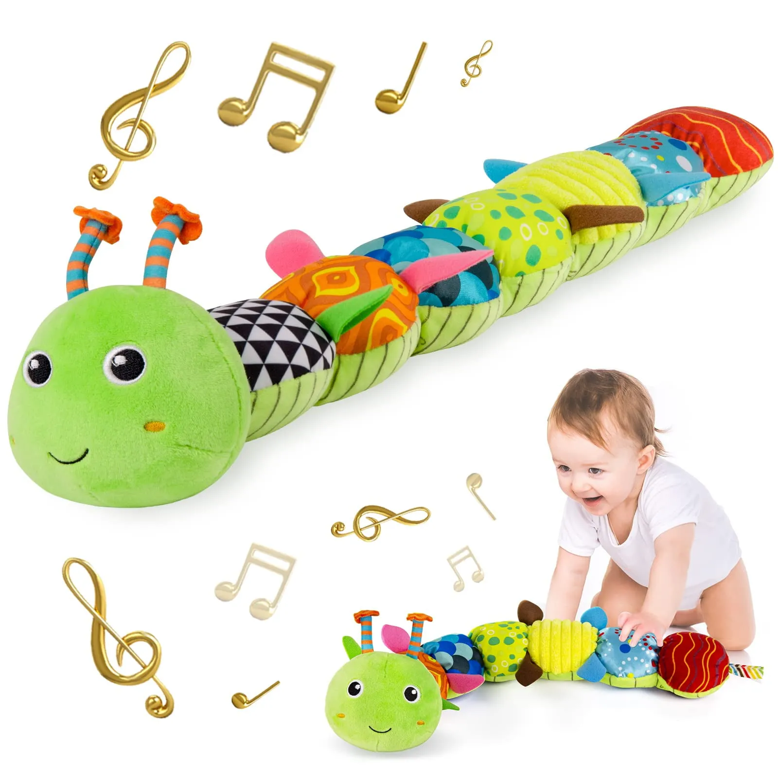 Green Caterpillar Toysinfant Baby Musical Stuffed