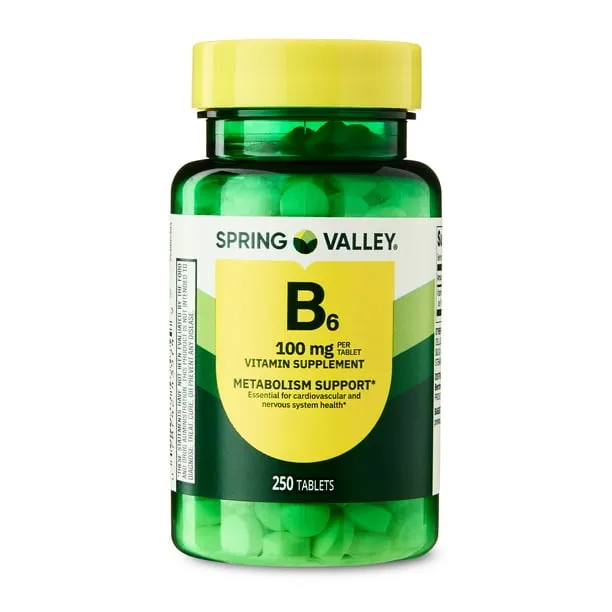 Spring Valley Vitamin B6 Supplement 100 Mg 250