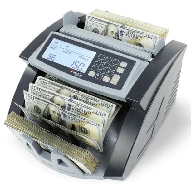 Cassida 5520 UV Back Loading Bill Counter with Counterfeit Detection & Valucount