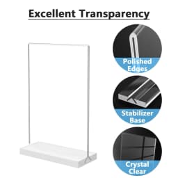 Maxgear 4X6 Acrylic Sign Holder 12 Pack Clear - Thumbnail 2