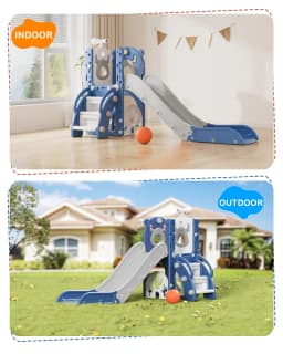 Korimefa 7 in 1 Toddler Slide Outdoor Indoor - Thumbnail 8