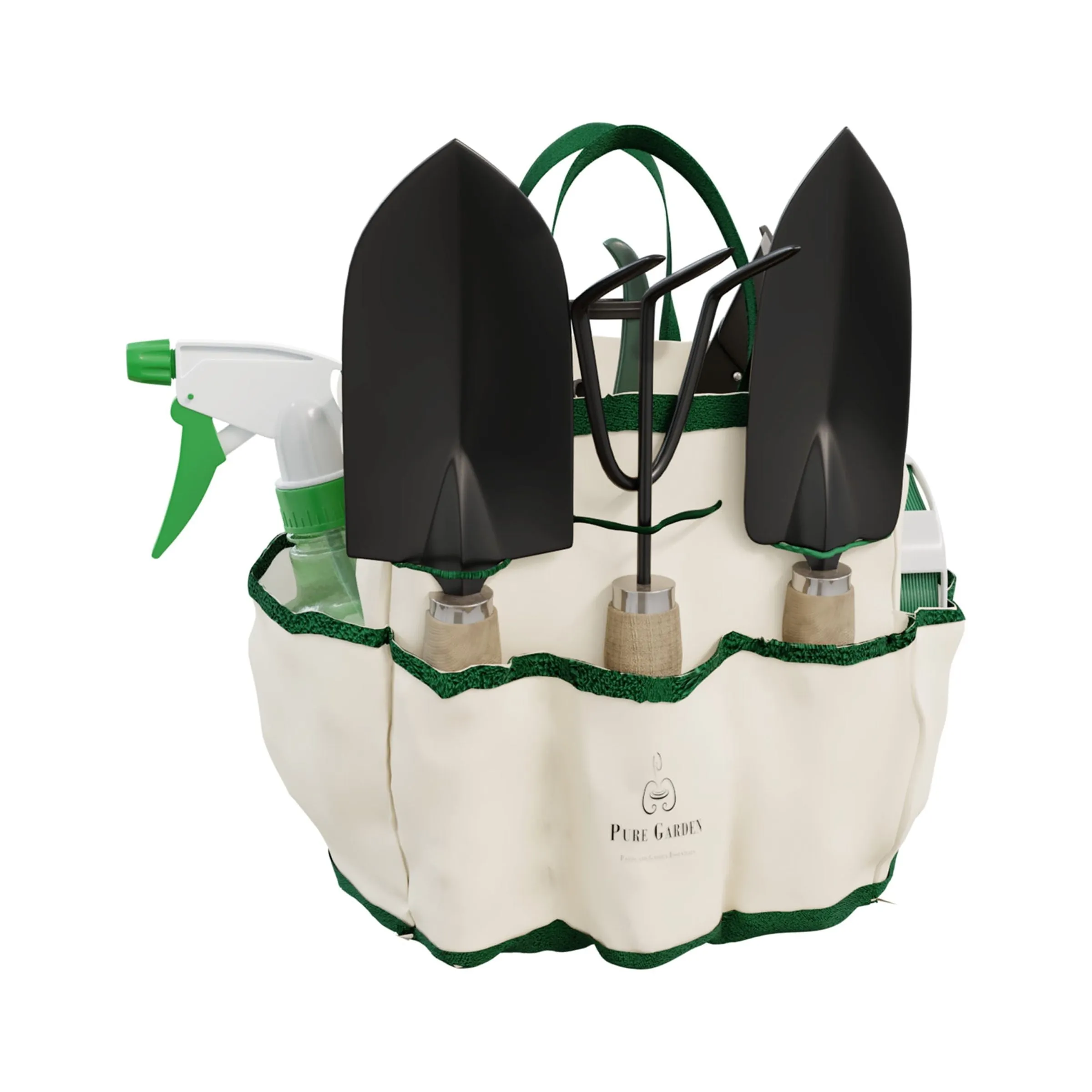 Pure Garden 8 Piece Gardening Hand Tool Set with