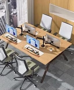 Optilite Dual Monitor Arm Adjustable Desk Mount - Thumbnail 4
