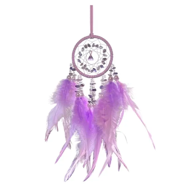 Guanhe Mini Dream Catcher Crystal Stone Car