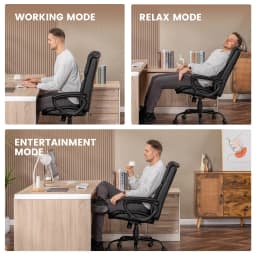 Mainstays Executive Ergonomic High Back Leather - Thumbnail 8