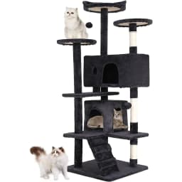 Bestpet 54IN Cat Tree Tower Scratch Posts Condo - Thumbnail 1
