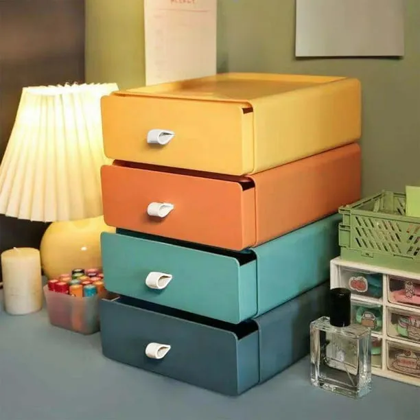 Stackable Desk Organizer Drawer Desktop Storage