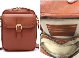 Collaboraten1 Crossbody Leather Bag Urvashi - Thumbnail 5