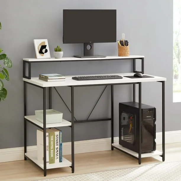 Mainstays 47 Computer Desk with Storage Shelves