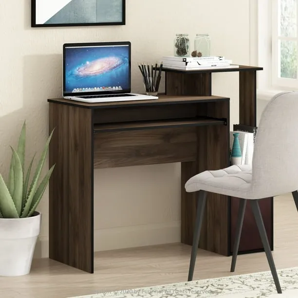Furinno Econ Multipurpose Home Office Computer Writing Desk w/Bin, Sonoma Oak, Multiple Colors
