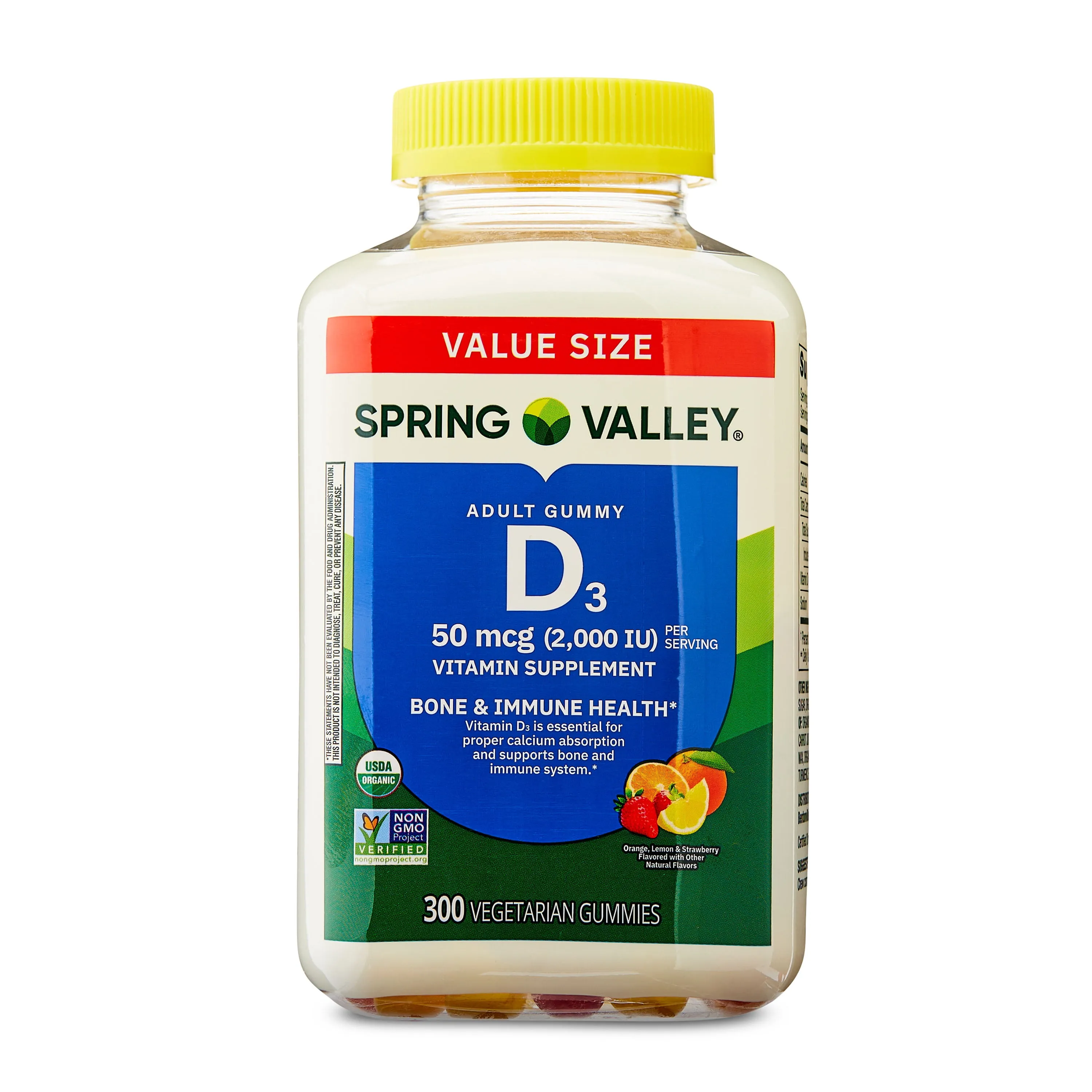 Spring Valley Vitamin D3 Gummies 50 Mcg 300 Count