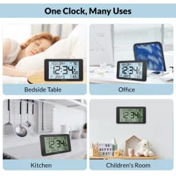 Geevon 108 Atomic Clock with Indoor Outdoor - Thumbnail 9