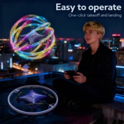 Mini Stunt Drone with Cool LED Lights 24GHZ Remote - Thumbnail 8