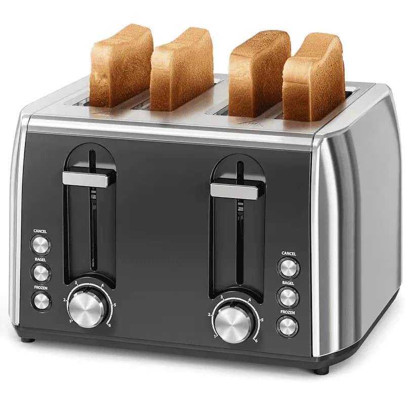 Auseo 4 Slice Toaster 4 Slice Toaster Wide Solt