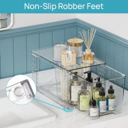 Sindcom Stackable Storage Drawers Set of 4CLEAR - Thumbnail 5