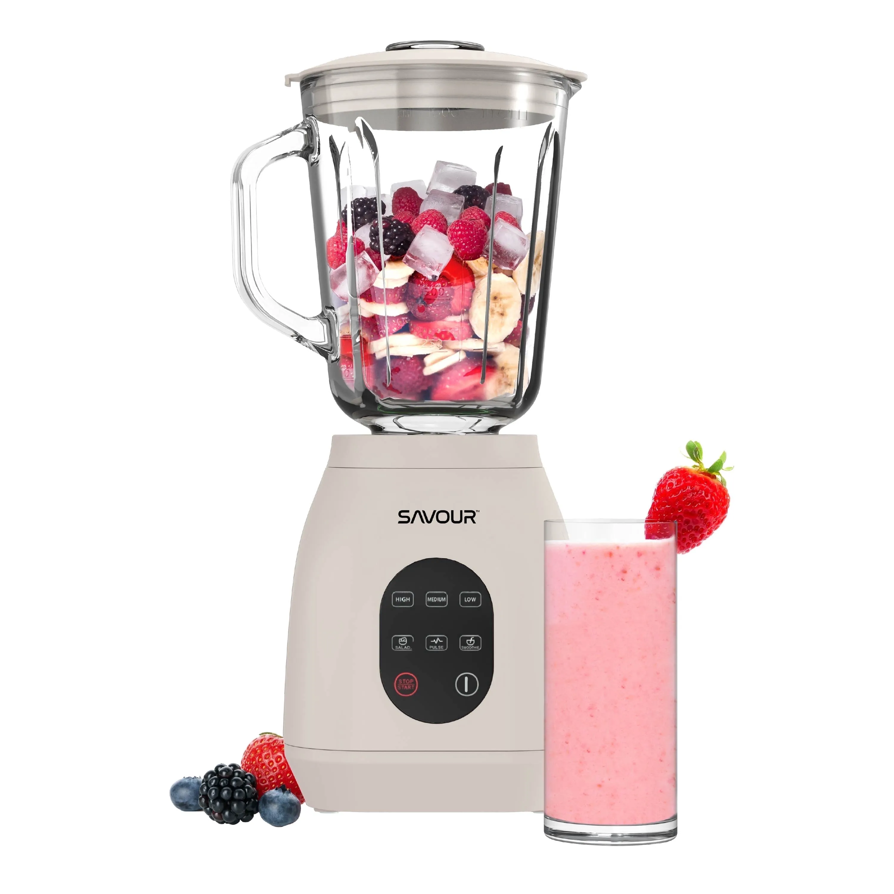 Savour by Tzumi 500W Touchscreen Smoothie Blender