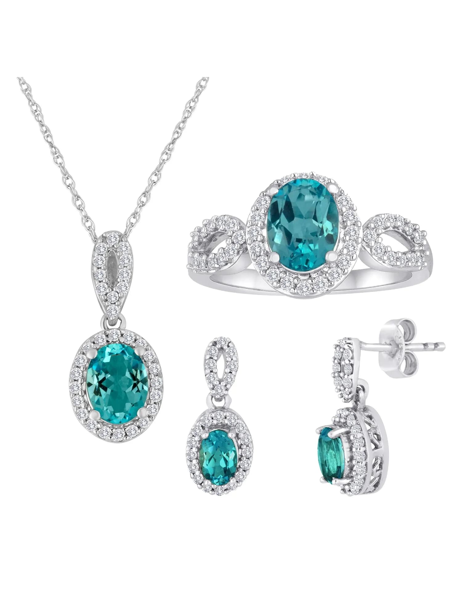 Ladies Brilliance Fine Jewelry Women's Blue Topaz