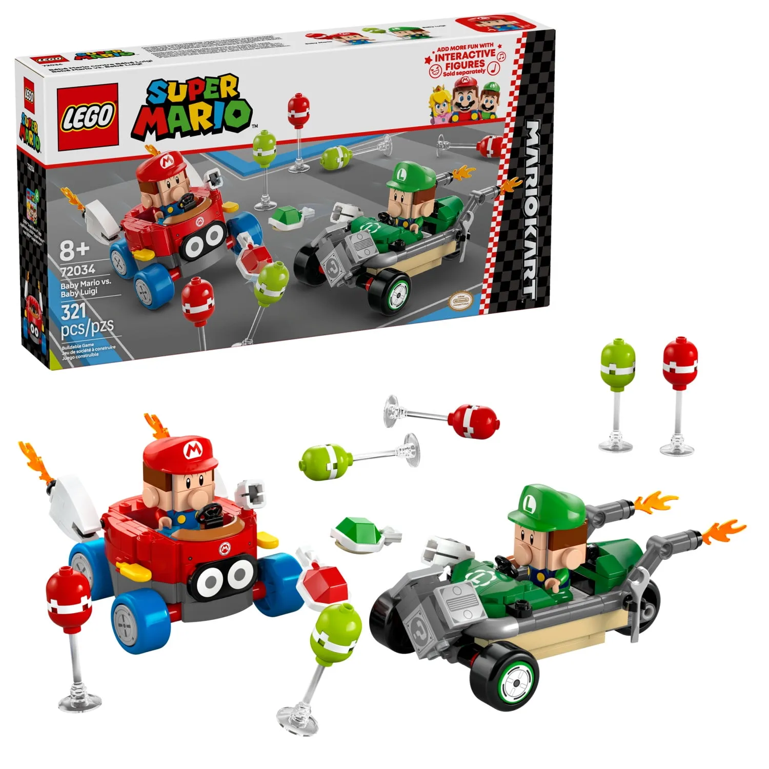 Lego Super Mario Mario Kart Baby Mario Vs Baby