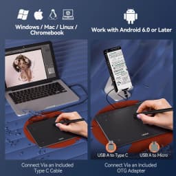 Ugee S640 Graphic Drawing Tablets Digital Pen - Thumbnail 7