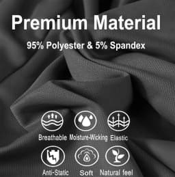 Asudesire 5 Pack Men's Athletic Shorts Mesh - Thumbnail 7