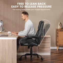 Mainstays Executive Ergonomic High Back Leather - Thumbnail 10