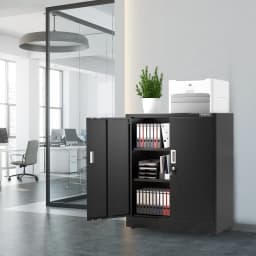 Workpro Black Small Industrial Metal Storage - Thumbnail 2