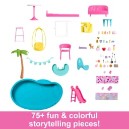Barbie Dreamhouse Pool Party Dollhouse and Playset - Thumbnail 5