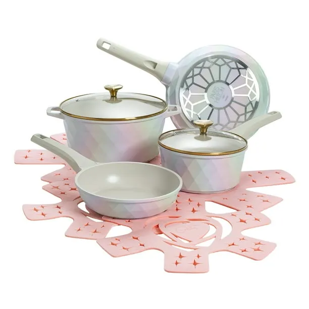 Paris Hilton 10 Piece Ceramic Nonstick Cookware