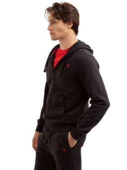 Us Polo Assn Men's Everyday Full Zip Fleece Hoodie - Thumbnail 2