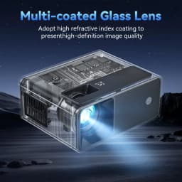 Mini Projector 1080P Portable Projector Compatible - Thumbnail 4