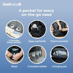 Jool Baby Relay Diaper Bag Backpack with Changing - Thumbnail 8
