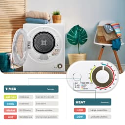 Simzlife 16 Cu Ft Portable Clothes Dryer Electric - Thumbnail 6