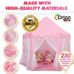 Princess Castle Playhouse Tent for Girls with LED - Thumbnail 3