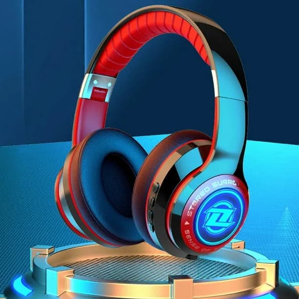 Wireless Bluetooth Headphones Over Ear Rgb Lights