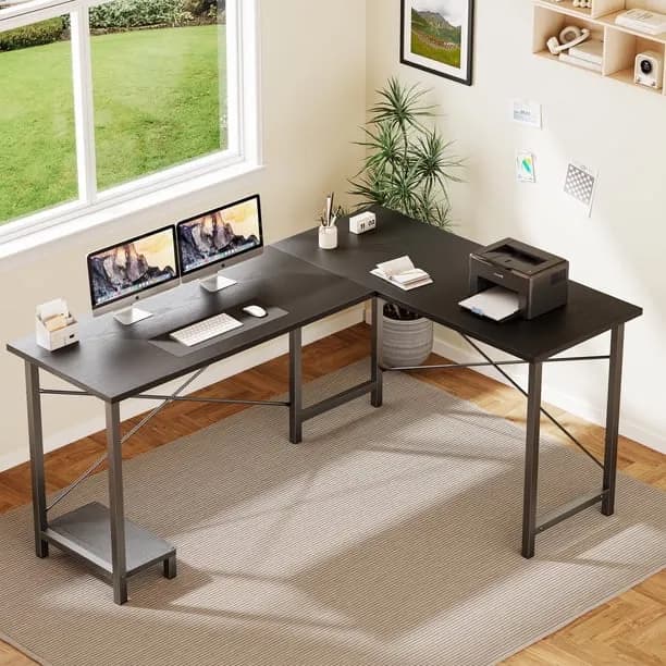 Edx 49 Inch L Shaped Desk Computer Desk Corner
