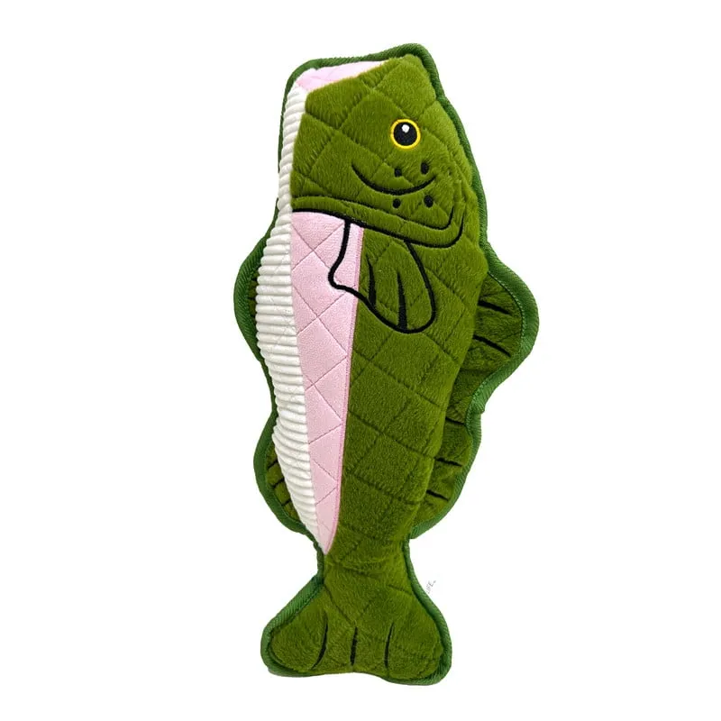 Vibrant Life Tough Buddy Trout Dog Toy Chew Level