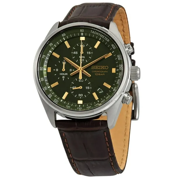 Chronograph Quartz Green Dial Men's Watch Ssb385