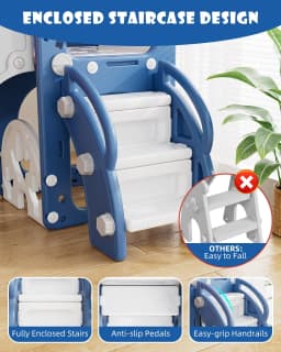 Korimefa 7 in 1 Toddler Slide Outdoor Indoor - Thumbnail 3