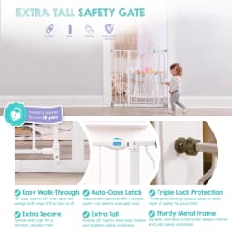 Regalo Easy Step Extra Tall Walk Through Baby Gate - Thumbnail 4
