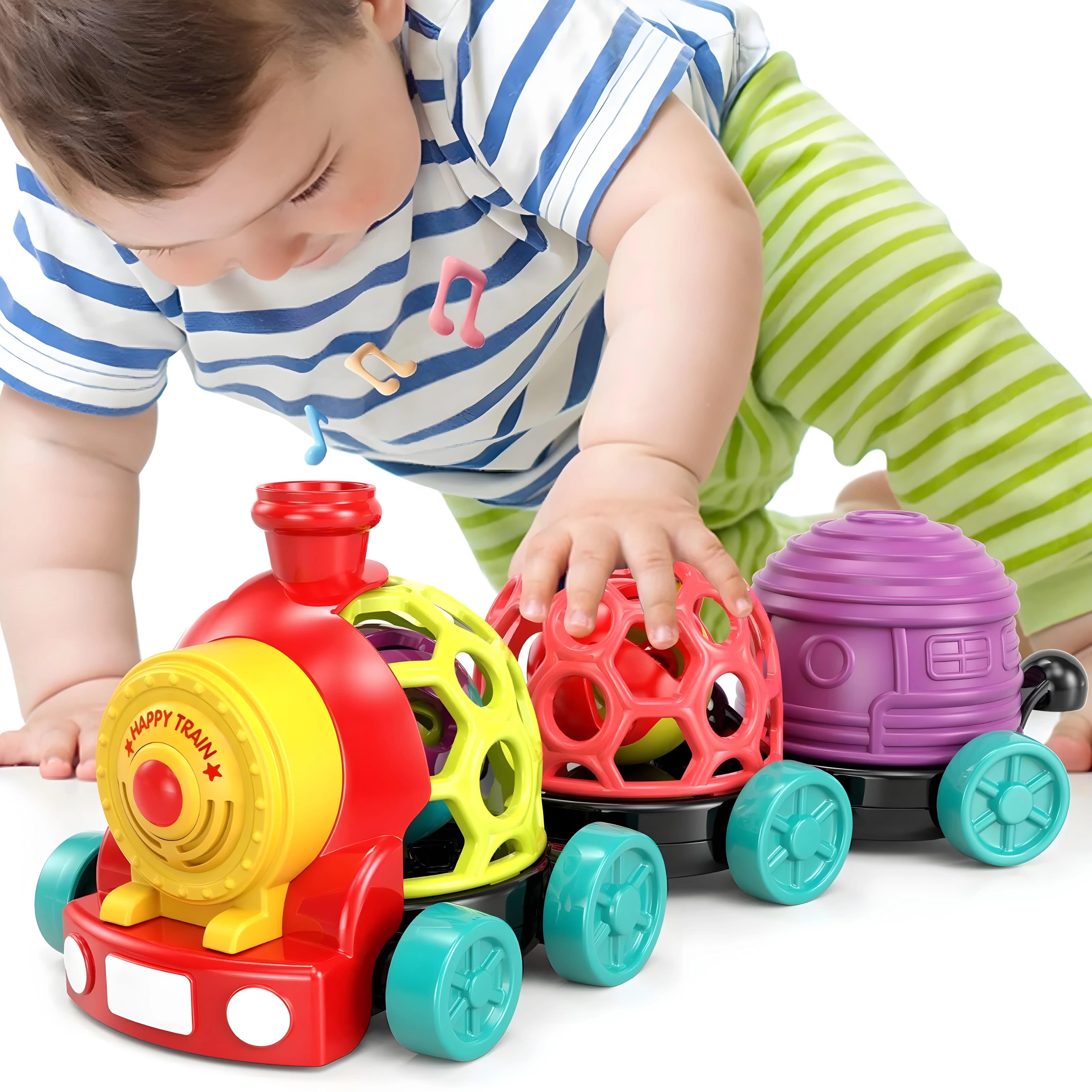 Moontoy Toddler Train Toys for 1 Year Old Boy