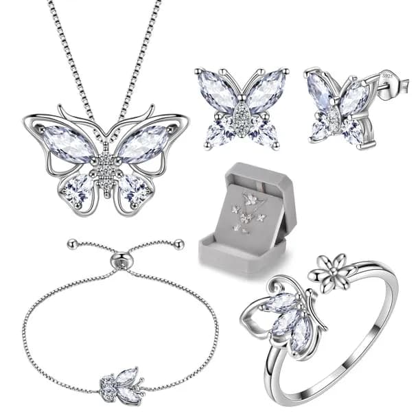 April Birthstone Jewelry Set