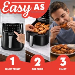 Gourmia 4 Quart Digital Air Fryer with 12 One - Thumbnail 10