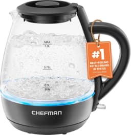 Chefman 1L Electric Glass Kettle W LED Indicator - Thumbnail 1