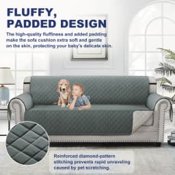 Gped Reversible Sofa Cover Water Resistant Couch - Thumbnail 4